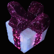 Светодиодная фигура "Новогодний подарок" 100 см х 70 см х 70 см Розовая лента