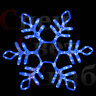 Световая фигура снежинка синяя дюралайт  150 см